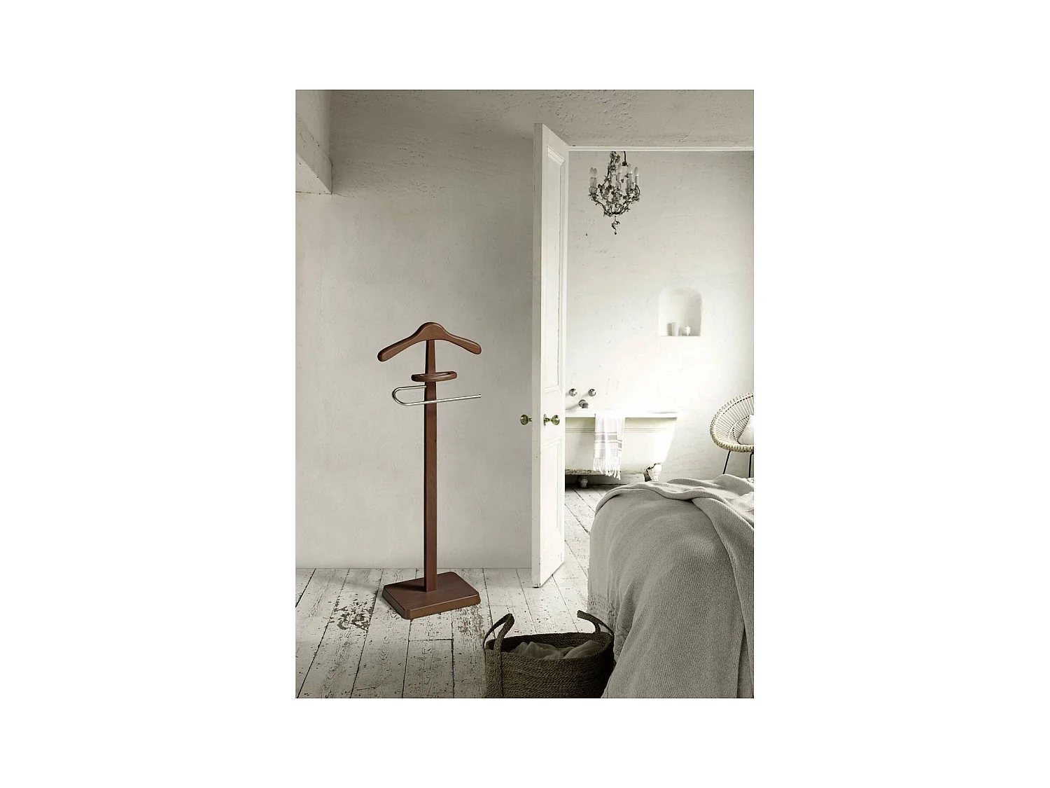 Galan 323 herraje cromo satinado lacado nogal, 108 cm(alto)44 cm(ancho)24 cm(largo)