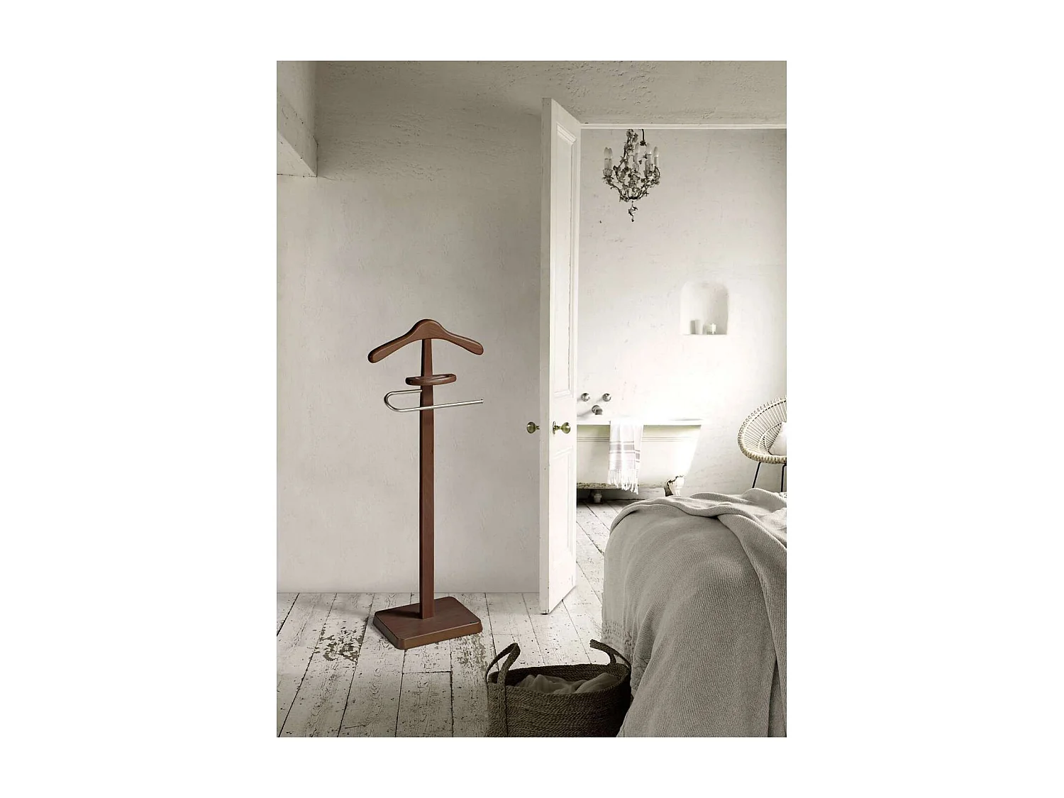 Galan 323 herraje cromo satinado lacado nogal, 108 cm(alto)44 cm(ancho)24 cm(largo)