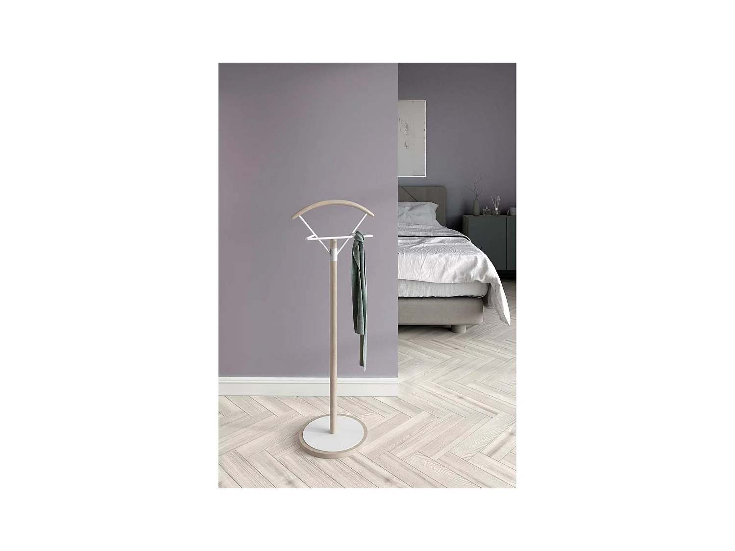 Galán 315 herraje metálicos lacado en color roble/blanco, 117cm(alto) 42cm(ancho )34cm(l