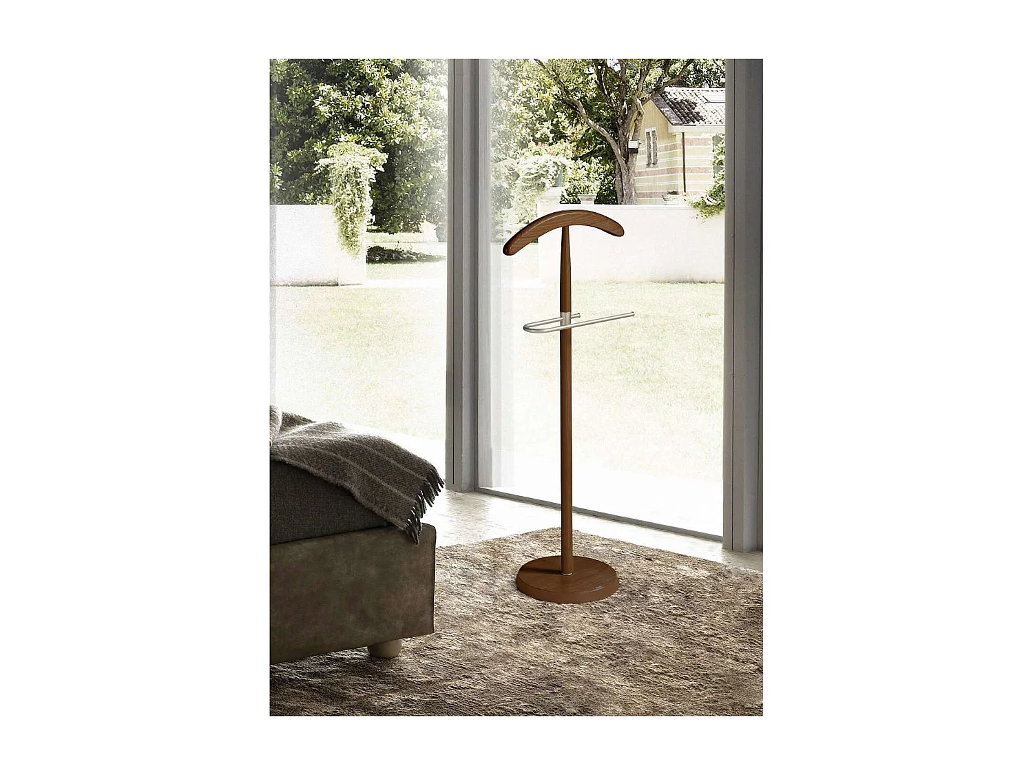 Galán 306 herraje cromo satinado lacado nogal, 110 cm(alto)44 cm(ancho)30 cm(largo)