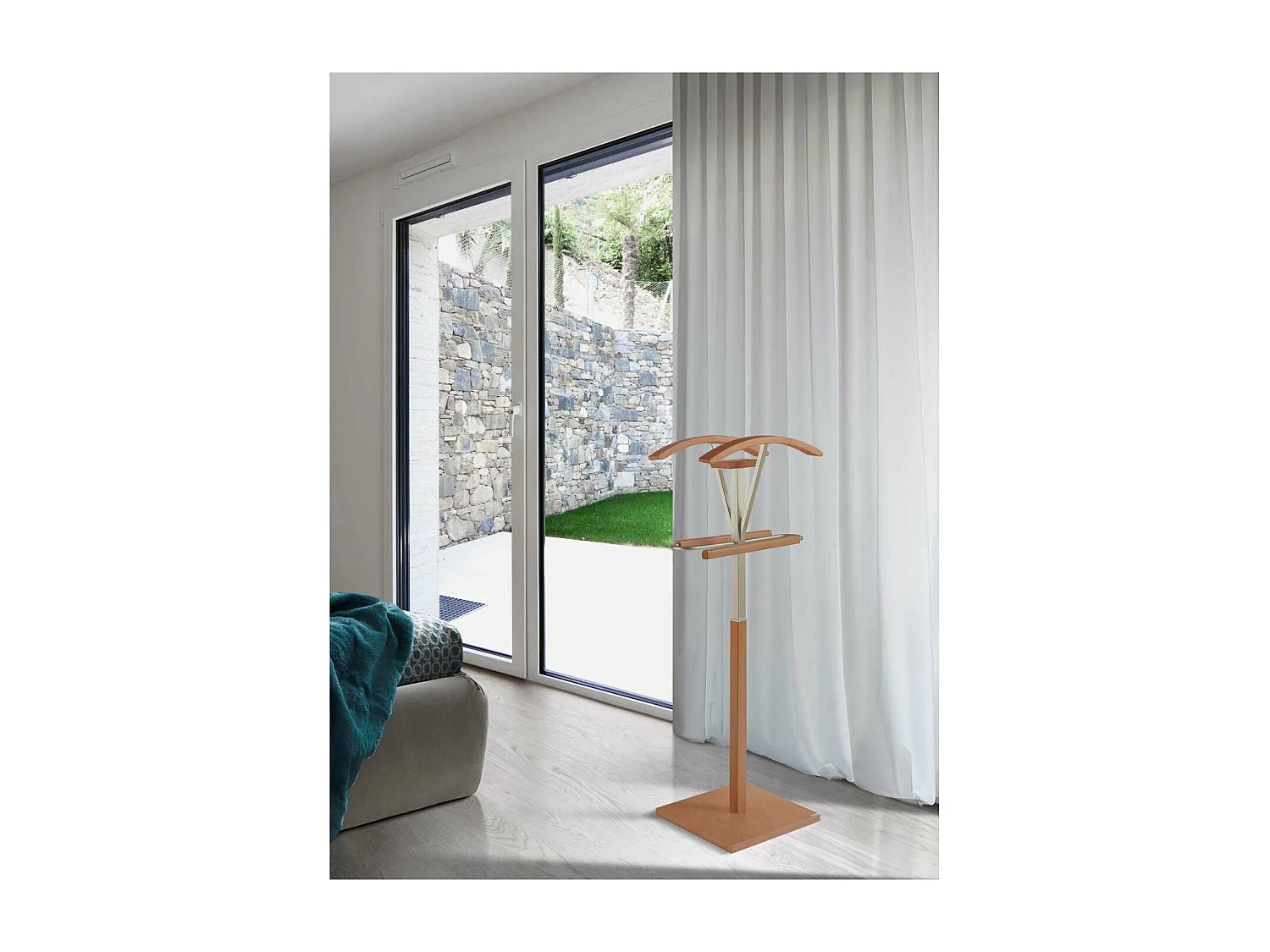 Galán 356 herraje cromo satinado lacado en color cerezo, 110 cm(alto)47 cm(ancho)34 cm(la