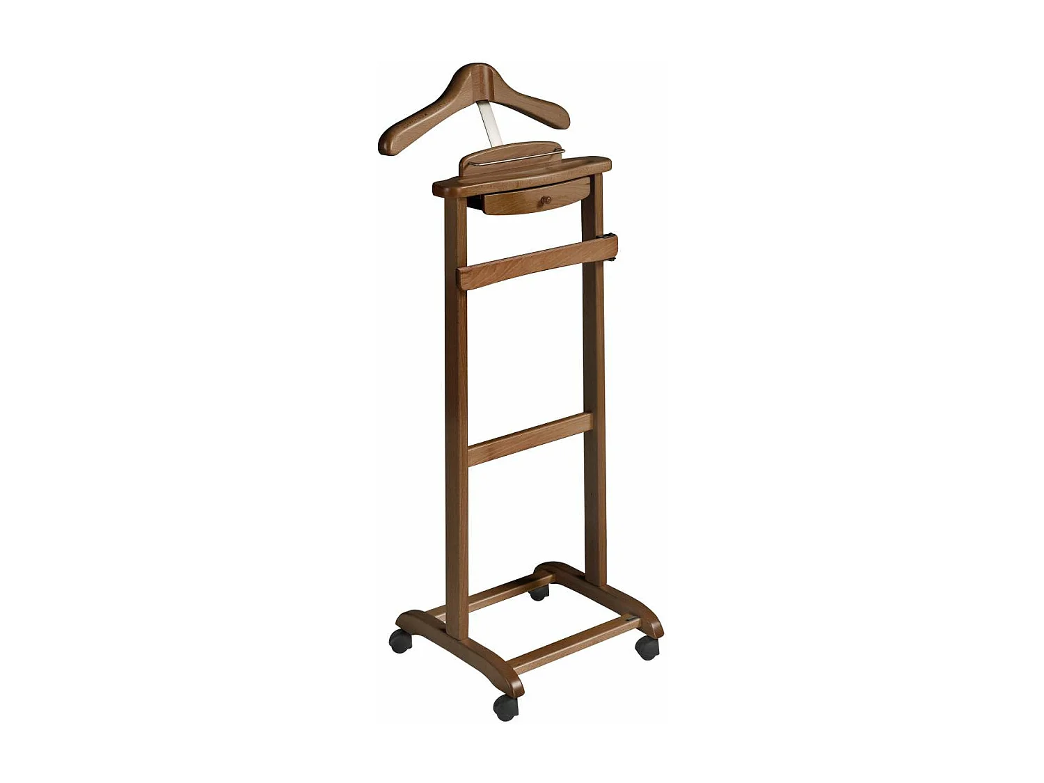 Galán de noche clásico 353 lacado en color nogal, 110cm(alto) 47cm(ancho) 35cm(largo)