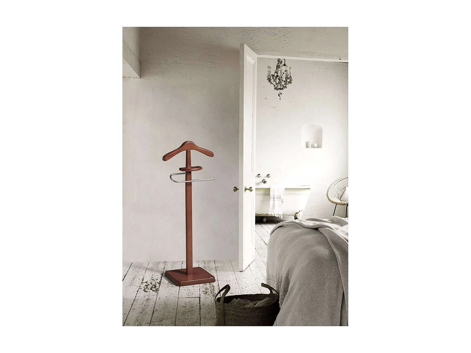 Galán 323 herraje cromo satinado lacado mogano, 108 cm(alto)44 cm(ancho)24 cm(largo)