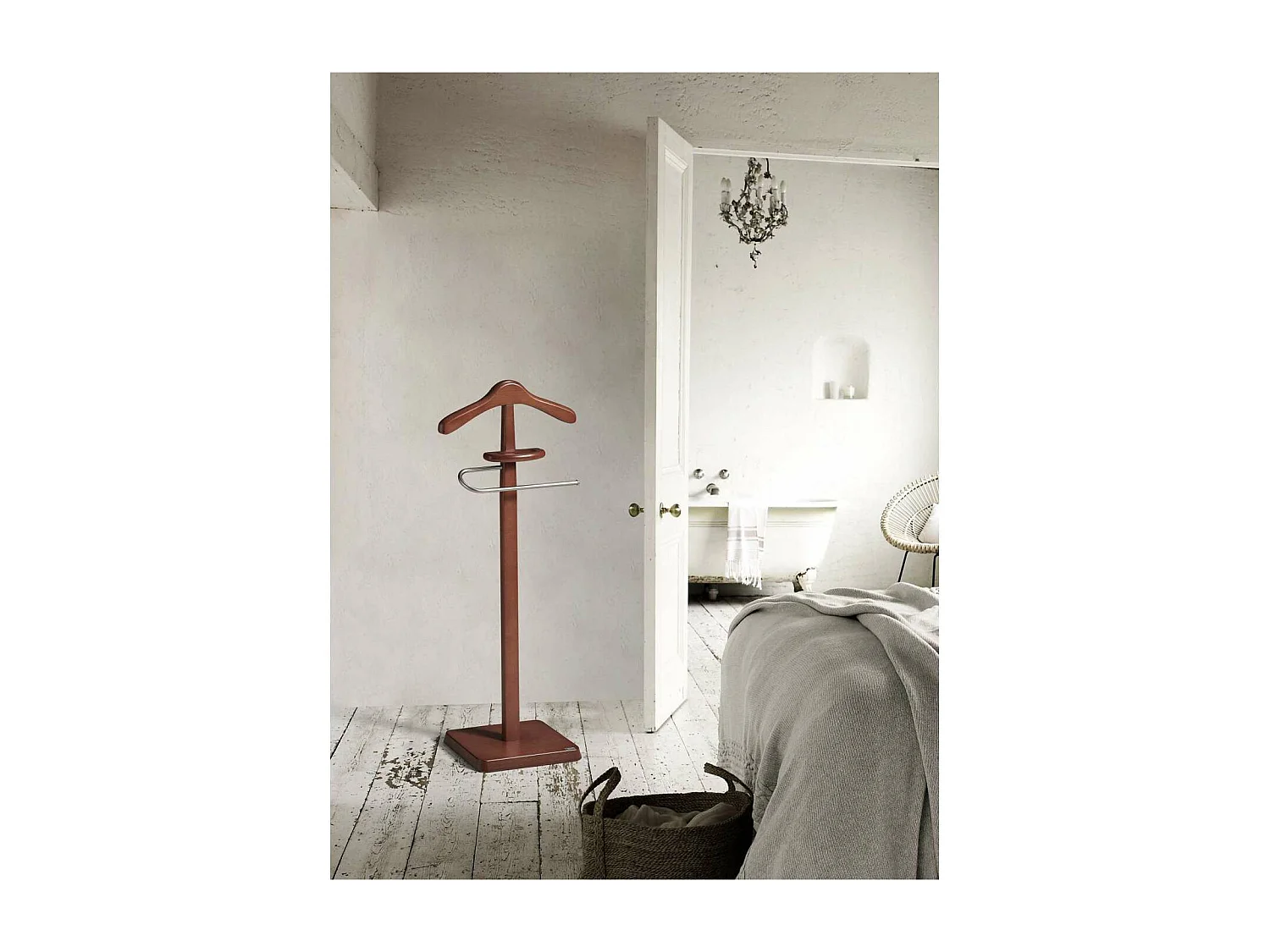 Galán 323 herraje cromo satinado lacado mogano, 108 cm(alto)44 cm(ancho)24 cm(largo)