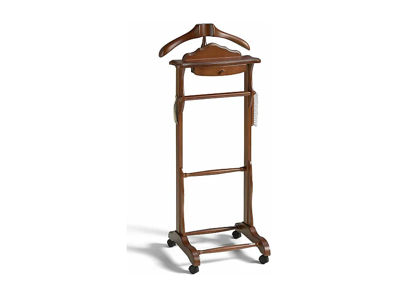 Galán de noche clásico 352 lacado en color nogal, 113cm(alto) 47cm(ancho) 36cm(largo)