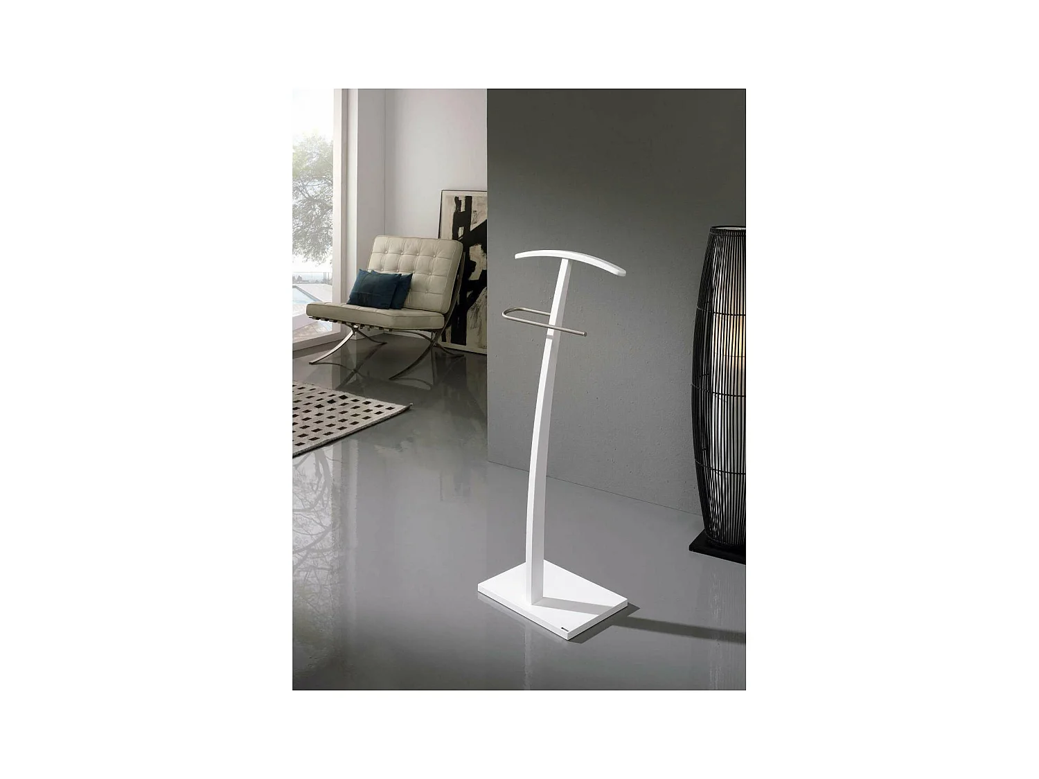 Galan 395 herraje cromo satinado lacado blanco, 113 cm(alto)45 cm(ancho)28 cm(largo)