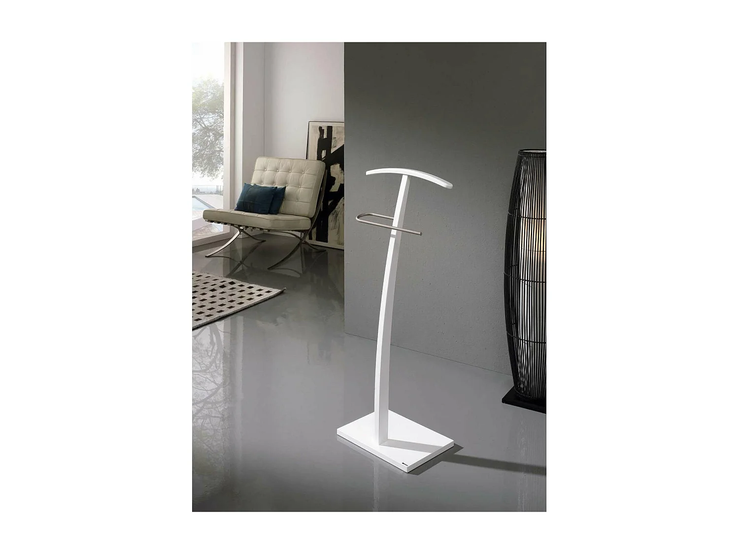 Galan 395 herraje cromo satinado lacado blanco, 113 cm(alto)45 cm(ancho)28 cm(largo)