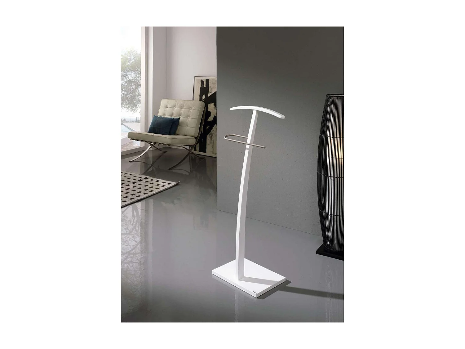 Galan 395 herraje cromo satinado lacado blanco, 113 cm(alto)45 cm(ancho)28 cm(largo)