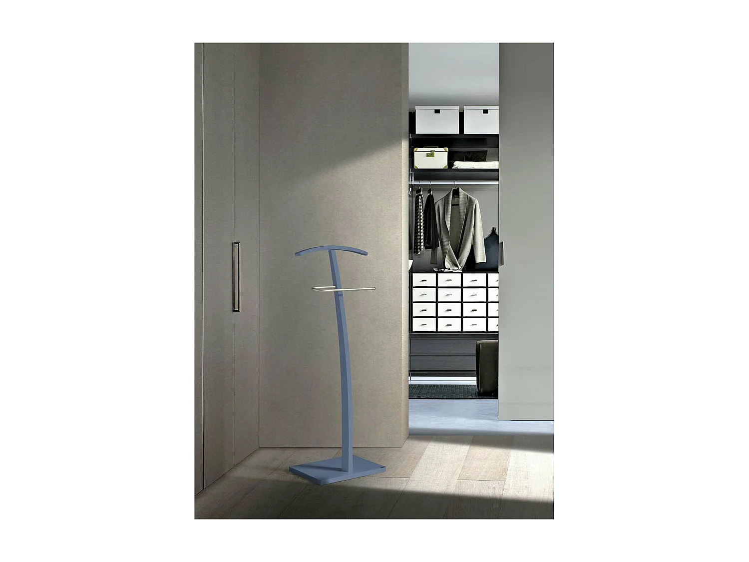 Galan 395 herraje cromo satinado lacado azul, 113 cm(alto)45 cm(ancho)28 cm(largo)