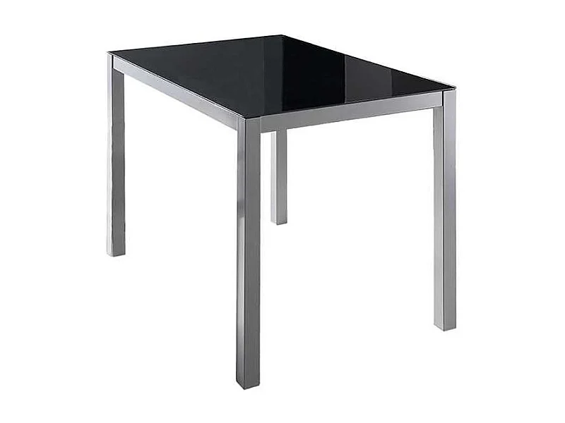 Mesa de comedor Daniela en acabado color negro. 76 cm(alto)110 cm(ancho)75 cm(largo)
