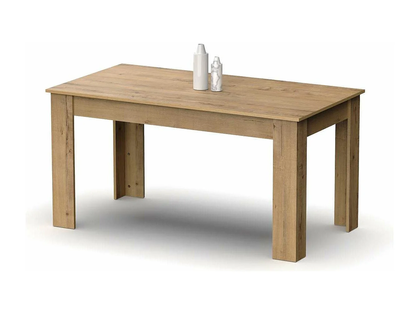 Mesa fija Kia para salón, cocina acabado roble gold, 77 cm(alto)140 cm(ancho)80 cm(largo)