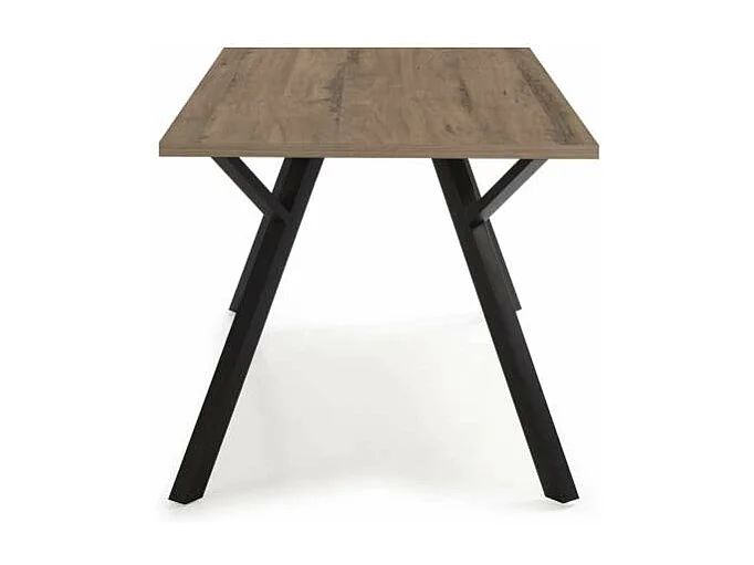 Mesa rectangular de comedor Paula acabado nogal sabi 76cm(alto) 90cm(ancho) 160cm(largo)