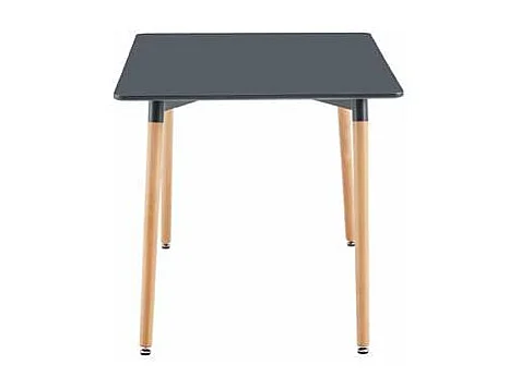 Mesa rectangular Md-Nordika fija acabado gris, 75 cm(alto) 140 cm(ancho) 80 cm(fondo).