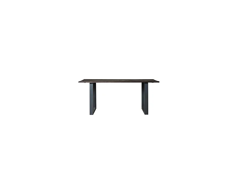 Mesa para comedor fija Dimitro acabado roble oscuro, 180cm(ancho) 76cm(altura) 90cm(fondo)