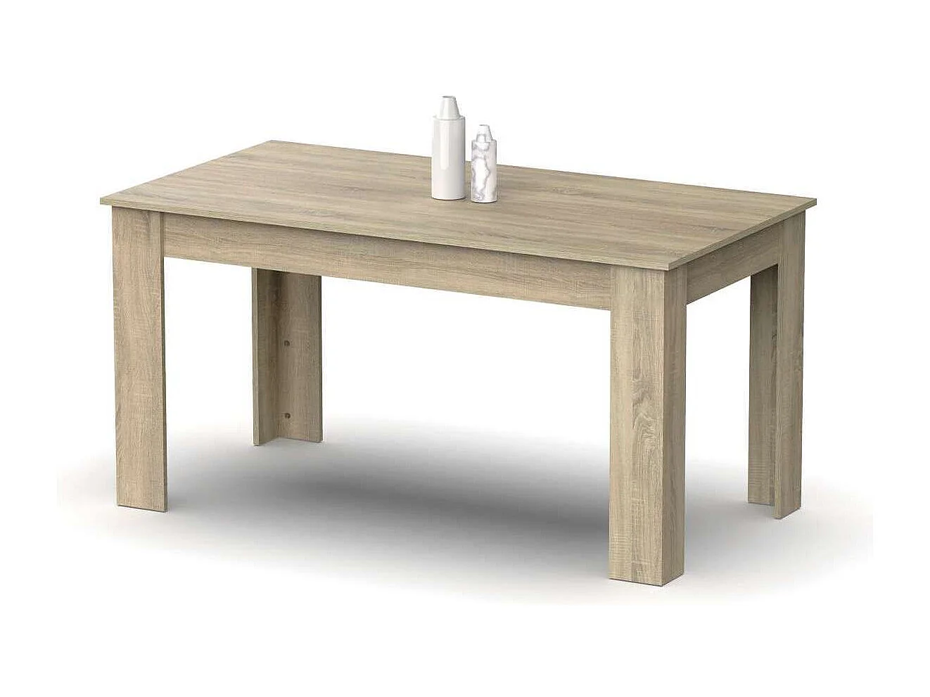Mesa fija Kia para salón, cocina acabado roble cambrian, 77 cm(alto)140 cm(ancho)80 cm(la
