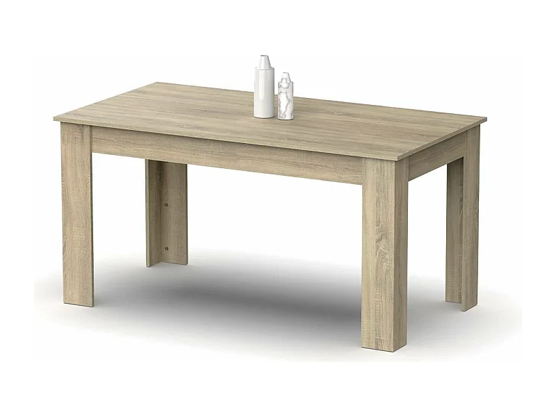 Mesa fija Kia para salón, cocina acabado roble cambrian, 77 cm(alto)140 cm(ancho)80 cm(la