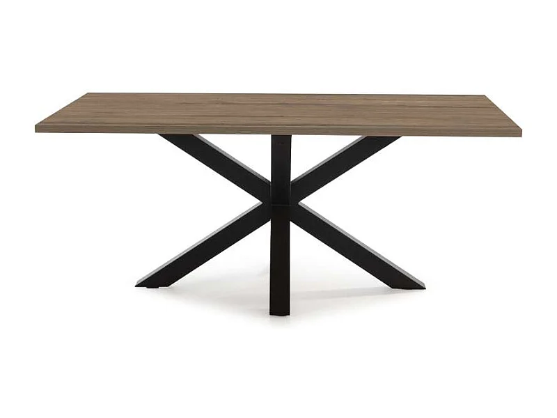 Mesa rectangular de comedor Caeli acabado nogal sabi 76cm(alto) 100cm(ancho) 180cm(largo)