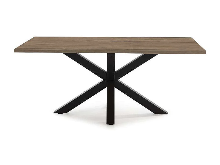 Mesa rectangular de comedor Caeli acabado nogal sabi 76cm(alto) 100cm(ancho) 180cm(largo)