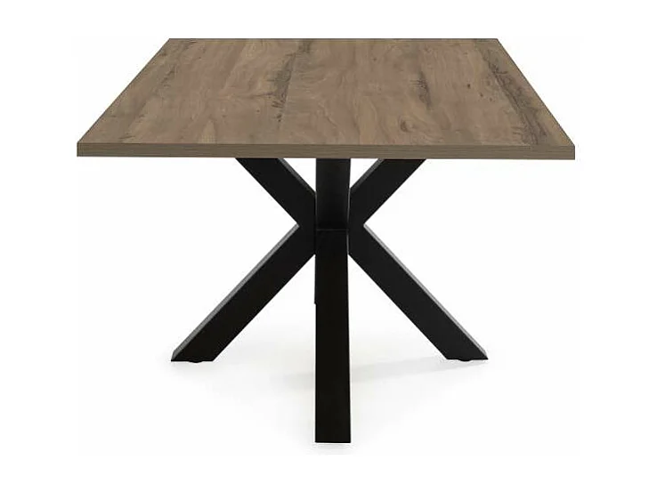 Mesa rectangular de comedor Caeli acabado nogal sabi 76cm(alto) 100cm(ancho) 180cm(largo)