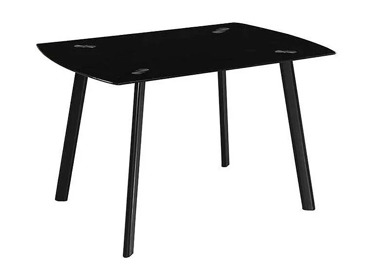 Mesa de Salon Paula cristal negro, 76cm(alto) 120cm(ancho) 80cm(largo)