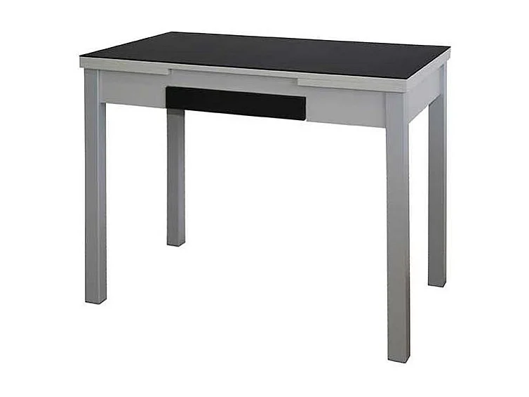 Mesa de cocina extensible Victoria acabado negro, 100/160 X 60 X 76 cm (largo x ancho x al