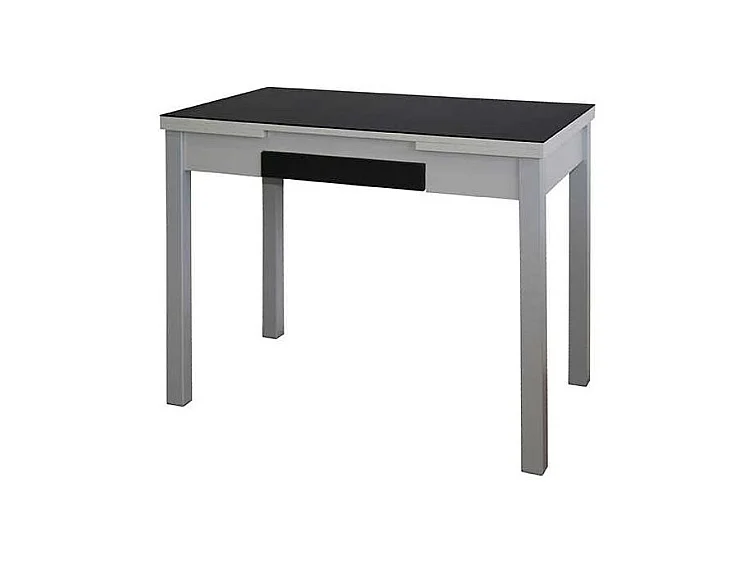 Mesa de cocina extensible Victoria acabado negro, 100/160 X 60 X 76 cm (largo x ancho x al