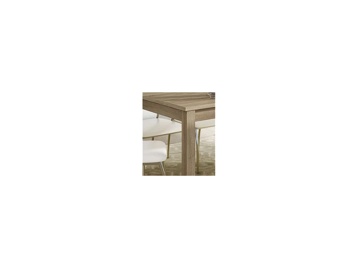 Mesa extensible Padul en roble cambrian. 120/160 x 80 cm x 76 cm