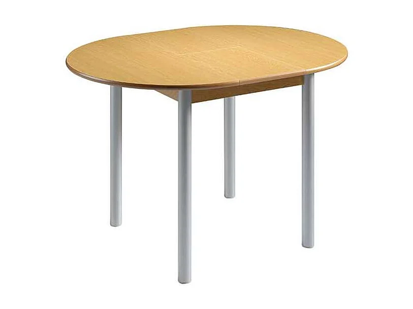 Mesa de cocina extensible tipo libro Fátima acabado roble 90/120 x 90 x 75.5 cm (largo x