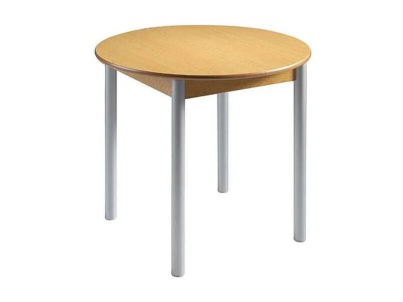 Mesa de cocina extensible tipo libro Fátima acabado roble 90/120 x 90 x 75.5 cm (largo x