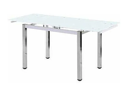 Mesa de cristal extensible modelo Duero. 140-220 cm(ancho) 75 cm(altura) 90 cm(fondo)