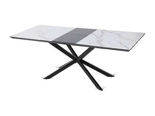 Mesa de salón extensible Hudson acabado cerámico mármol. 160/200cm(ancho) 75cm(altura)