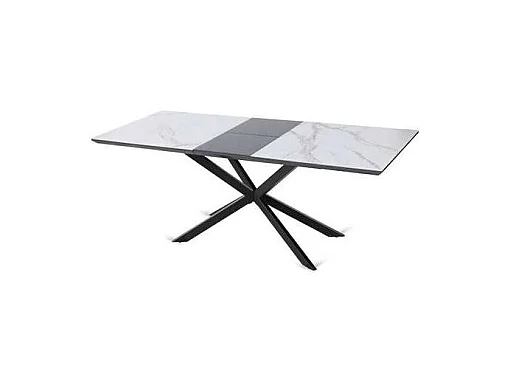 Mesa de salón extensible Hudson acabado cerámico mármol. 160/200cm(ancho) 75cm(altura)