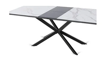 Mesa de salón extensible Hudson acabado cerámico mármol. 160/200cm(ancho) 75cm(altura)