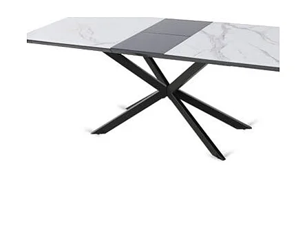 Mesa de salón extensible Hudson acabado cerámico mármol. 160/200cm(ancho) 75cm(altura)