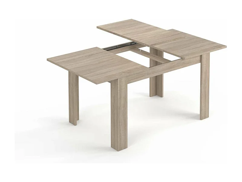 Mesa comedor extensible Paris en color roble canadian 78 cm(alto)140-190 cm(ancho)90 cm(la