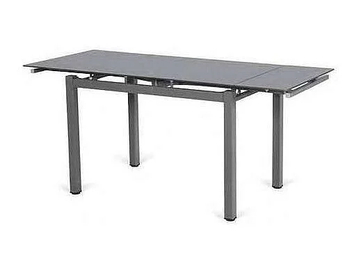 Mesa de cristal extensible para cocina modelo Ara. 85-1135cm(ancho) 76cm(altura) 40cm(fond