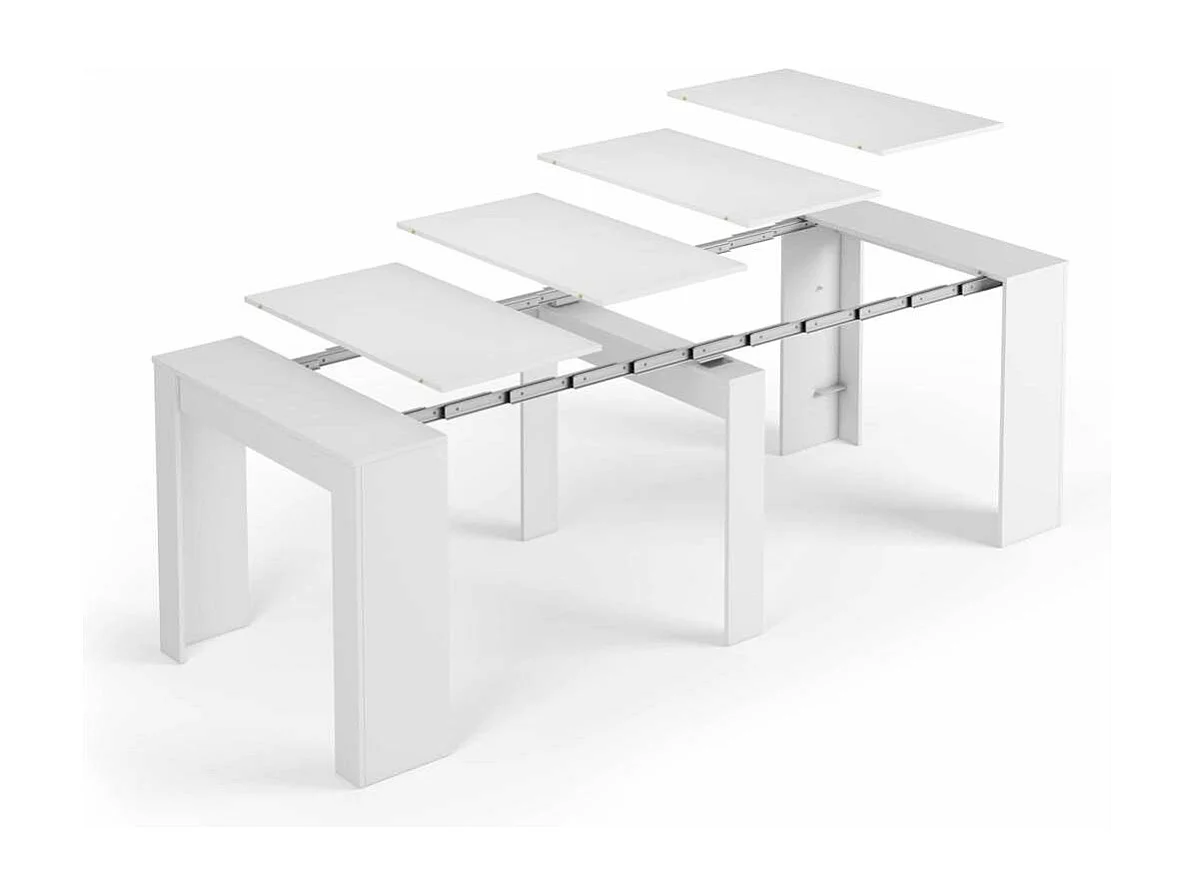 Mesa comedor Paris 5 posiciones. 90x50 cm extensible hasta 237x90 cm.