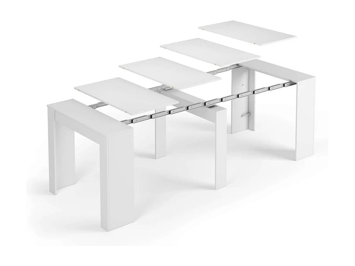 Mesa comedor Paris 5 posiciones. 90x50 cm extensible hasta 237x90 cm.