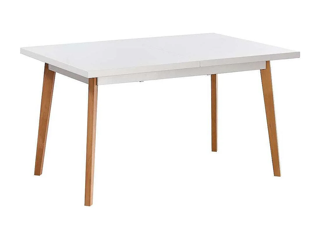 Mesa para cocina, comedor Md-Capileira extensible acabado blanco, 140/180cm(ancho) 75cm(al