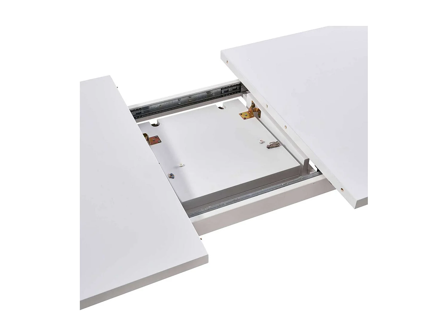 Mesa para cocina, comedor Md-Capileira extensible acabado blanco, 140/180cm(ancho) 75cm(al