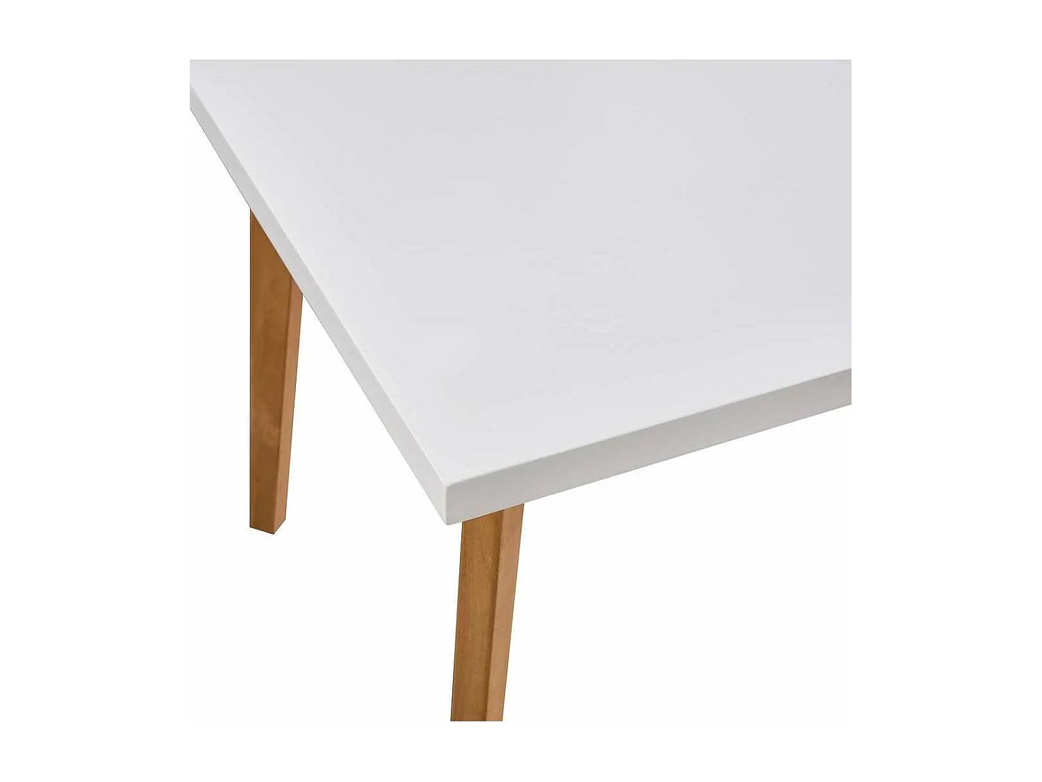 Mesa para cocina, comedor Md-Capileira extensible acabado blanco, 140/180cm(ancho) 75cm(al