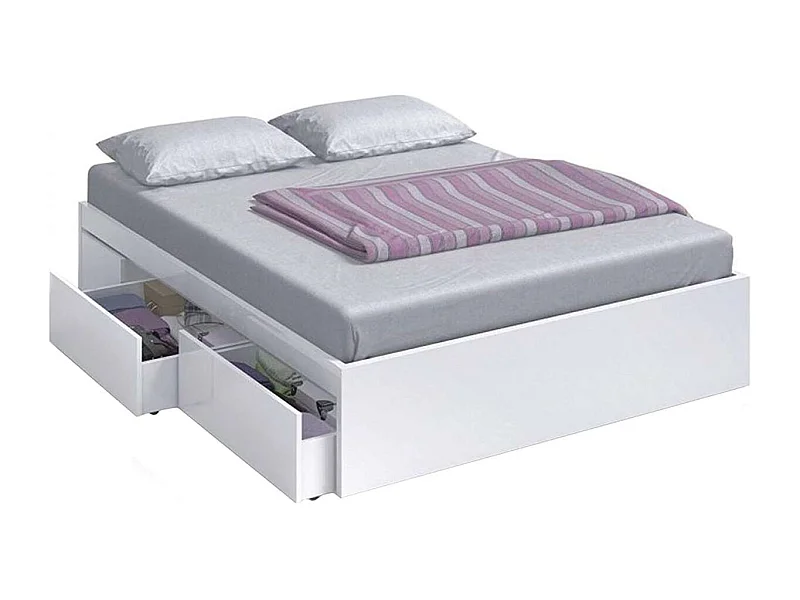 Cama Kendra para colchon de 150x190 con 4 cajones 37 cm(alto)156 cm(ancho)196 cm(largo)