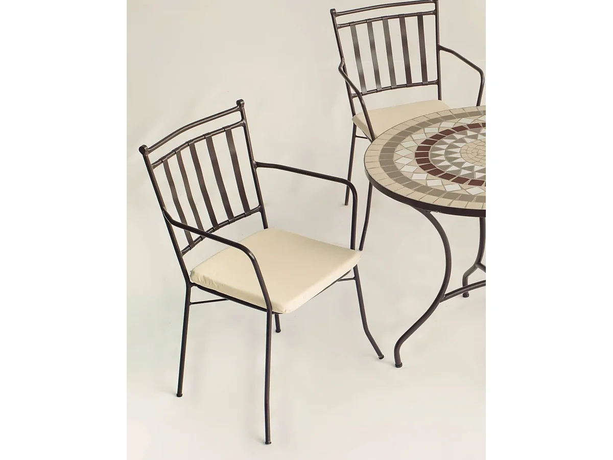 Pack de 2 sillones acero Shifa-3BR negro apilable con cojín 90 cm(alto) 54 cm(ancho)54 cm