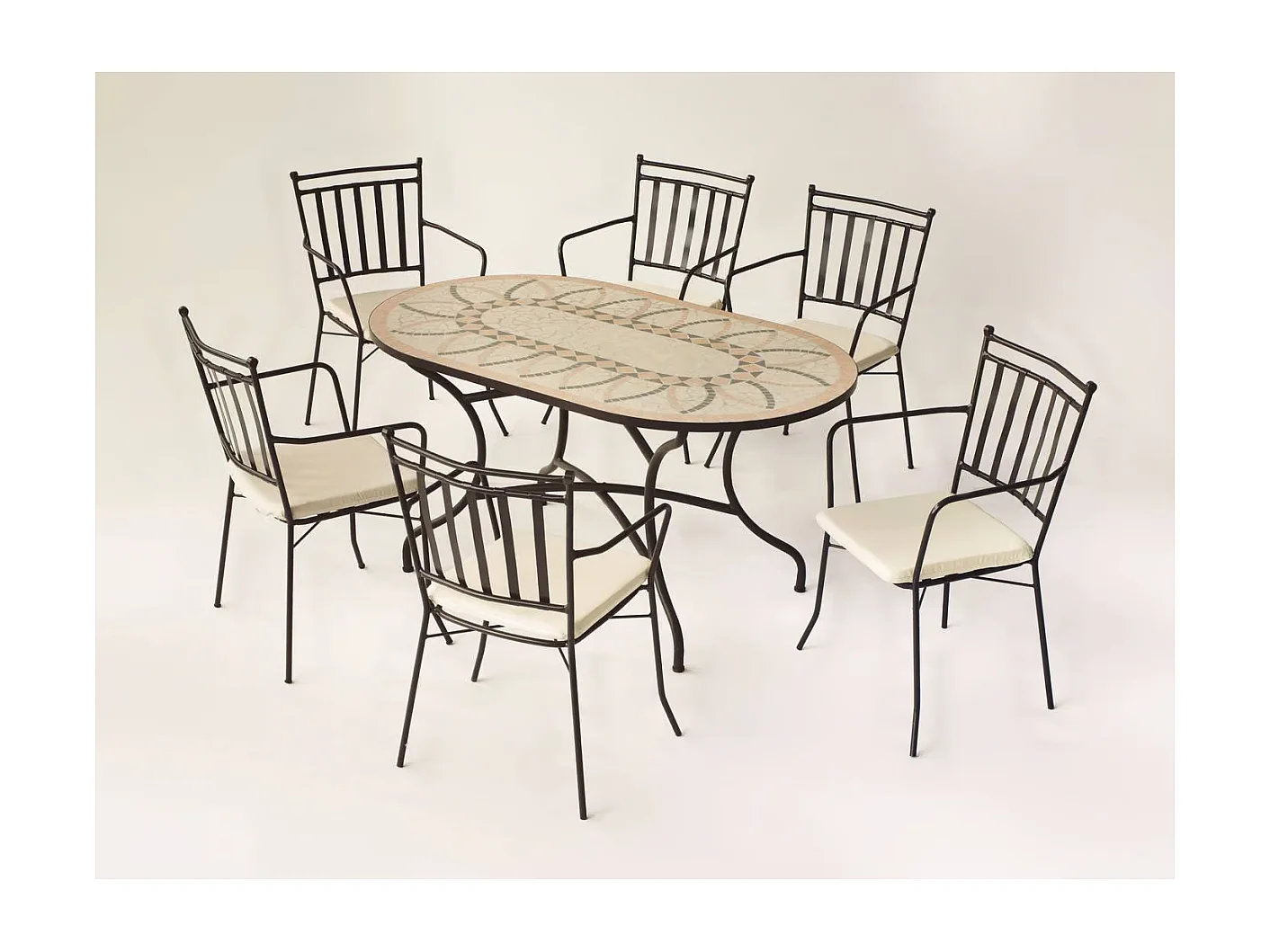 Pack de 2 sillones acero Shifa-3BR negro apilable con cojín 90 cm(alto) 54 cm(ancho)54 cm