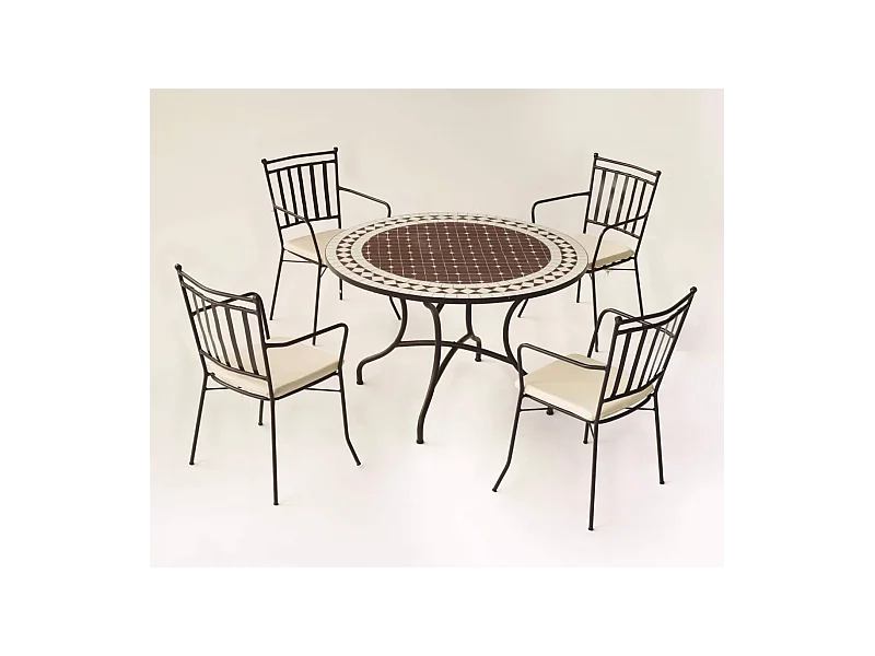 Pack de 4 sillones acero Shifa-3BR negro apilable con cojín 90 cm(alto) 54 cm(ancho)54 cm