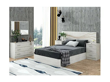 Mesita de noche con 3 cajones acabado Now Artico, 66cm(alto) 46cm(ancho) 33cm(fondo)