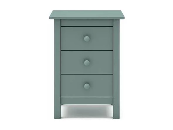 Mesita de noche 3 cajones Maxi acabado verde petróleo, 65cm(alto) 46cm(ancho) 35cm(fondo)