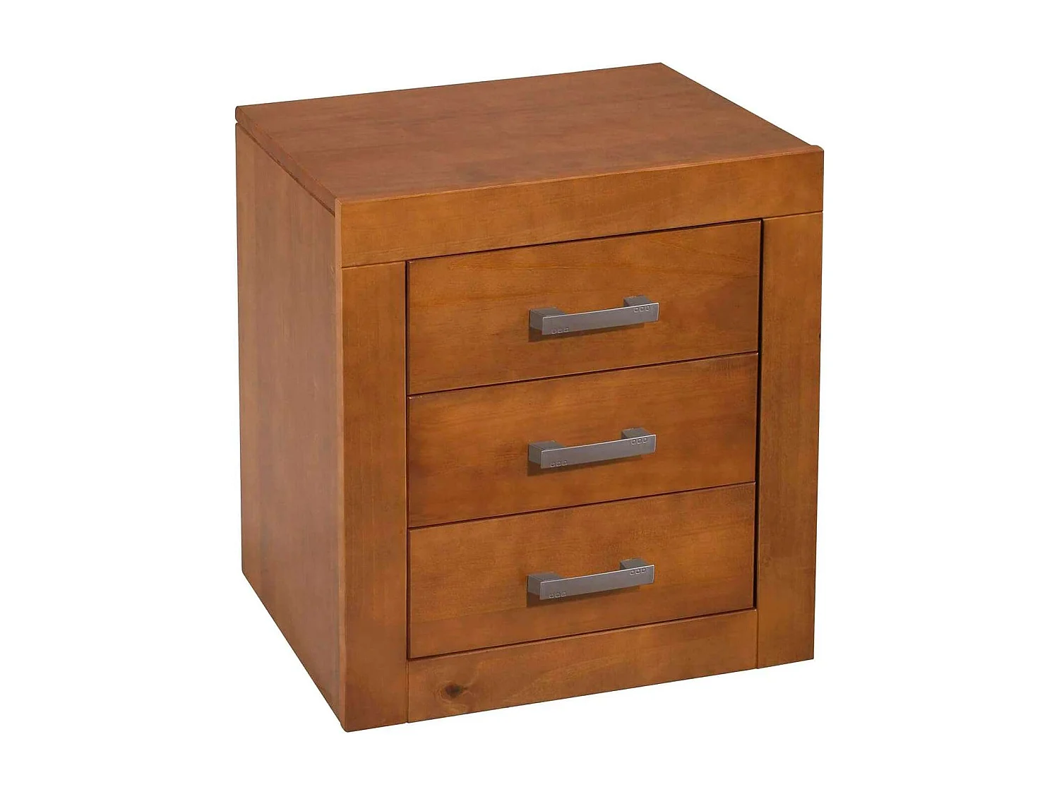 Mesita de noche dormitorio juvenil acabado madera maciza de cerezo 55cm(alto) 50cm(ancho)