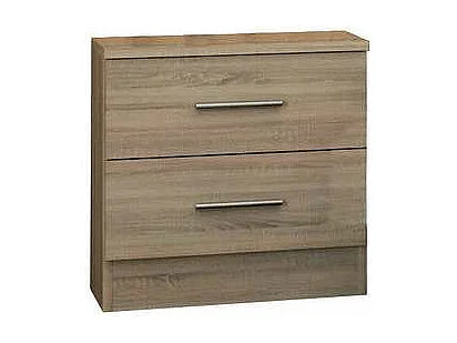 Mesita de noche con 2 cajones acabado now cambrian, 48cm(alto) 46cm(ancho) 33cm(fondo)