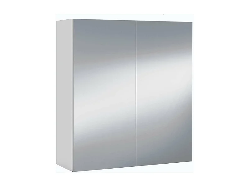 Mueble camerino Sulf de 2 puertas con espejo acabado blanco brillo, 65 cm(alto)60 cm(ancho